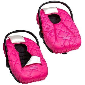 Cozy Cover Premium Infant Car Seat Cover (Pink) With Polar Fleece